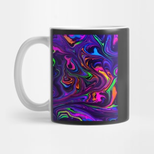 Neon Space Waves Mug